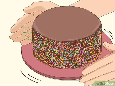 Image titled Put Sprinkles on the Side of a Cake Step 20