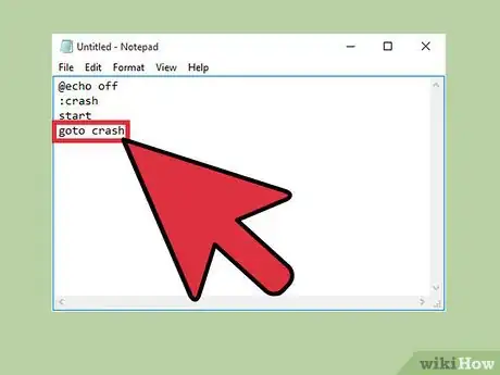 Image titled Crash Your Computer Using a Batch File Step 5