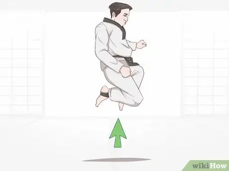 Image titled Execute Jump Kicks (Twio Chagi) in Taekwondo Step 4