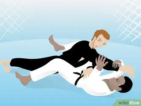 Image titled Apply a Triangle Choke from Open Guard in Mixed Martial Arts Step 2