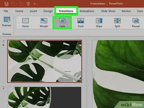 Image titled Add Transitions to Powerpoint Step 3