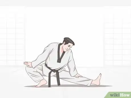 Image titled Execute Jump Kicks (Twio Chagi) in Taekwondo Step 1