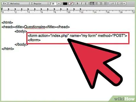 Image titled Create a Questionnaire in HTML Step 4