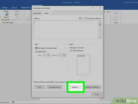 Image titled Print Avery Labels in Microsoft Word on PC or Mac Step 4
