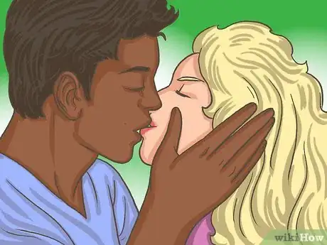 Image titled Use Your Hands During a Kiss Step 3