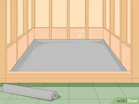 Image titled Make a Shower Pan Step 10