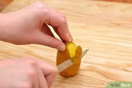 Image titled Peel Potatoes With an Ordinary Kitchen Knife Step 8