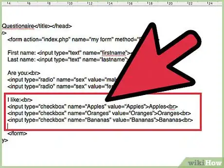 Image titled Create a Questionnaire in HTML Step 7