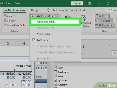 Image titled Add a Custom Field in Pivot Table Step 5
