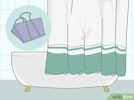 Image titled Keep a Shower Curtain from Blowing in Step 1