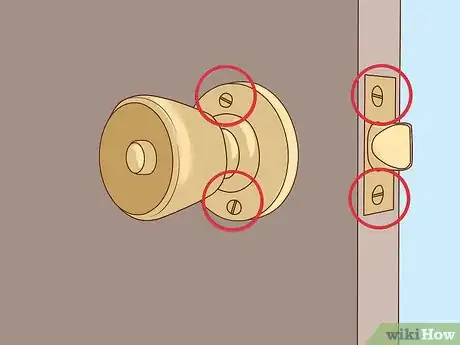 Image titled Remove a Door Handle Step 1