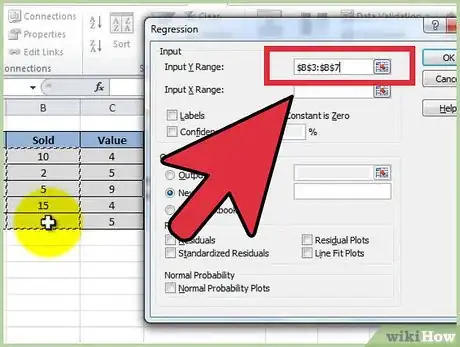 Image titled Run a Multiple Regression in Excel Step 5