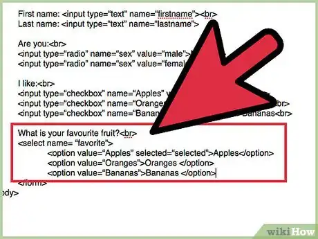 Image titled Create a Questionnaire in HTML Step 8