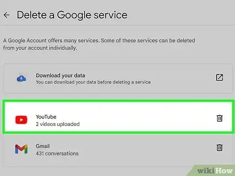 Image titled Delete a YouTube Account Step 5