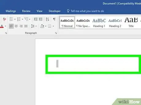 Image titled Add Images to a Microsoft Word Document Step 1