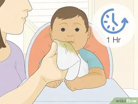 Image titled Stop a Baby from Vomiting Step 1