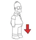 Draw Homer Simpson