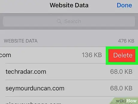 Image titled Remove Website Data from Safari in iOS Step 10