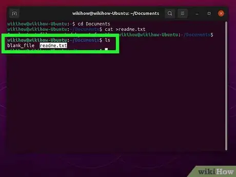 Image titled Create a File in a Directory in Linux Step 11