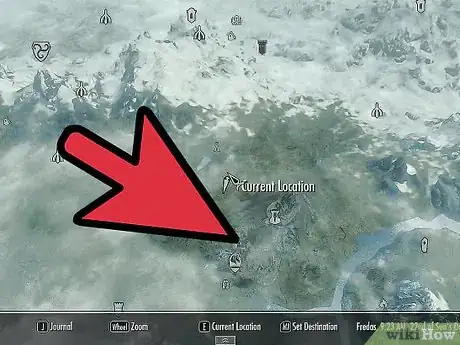 Image titled Use the in Game Map in Skyrim Step 4