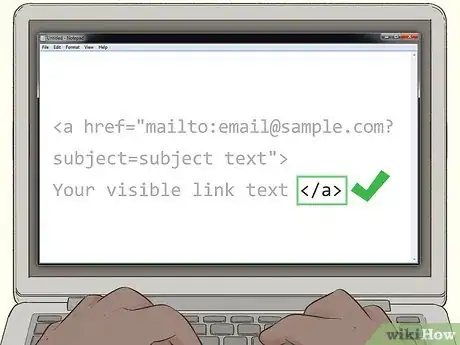 Image titled Create an Email Link in HTML Step 7