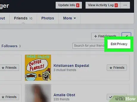 Image titled Hide Your Number of Friends on Facebook on a PC or Mac Step 5