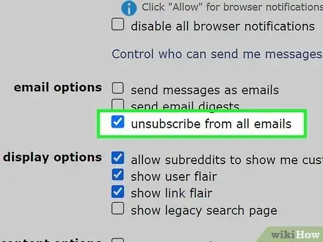 Image titled Stop Getting Emails from Reddit Step 14