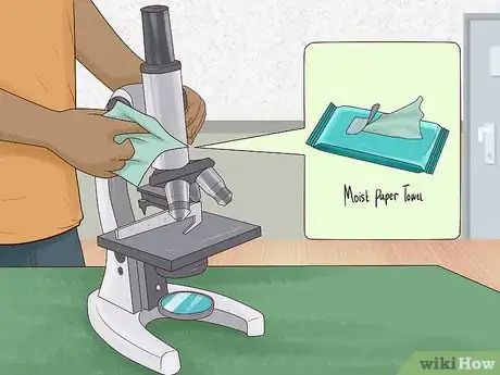 Image titled Clean a Microscope Step 1