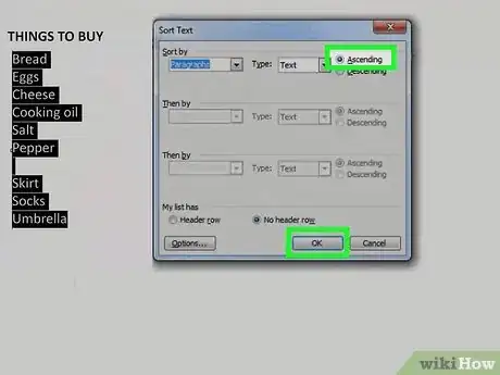 Image titled Alphabetize in Microsoft Word Step 8