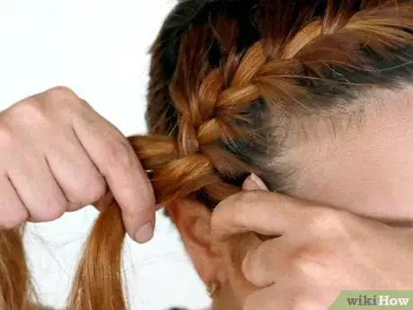 Image titled French Braid Your Bangs to the Side Step 8