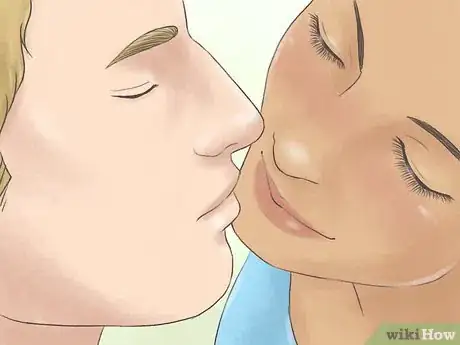 Image titled Breathe While Kissing Step 1