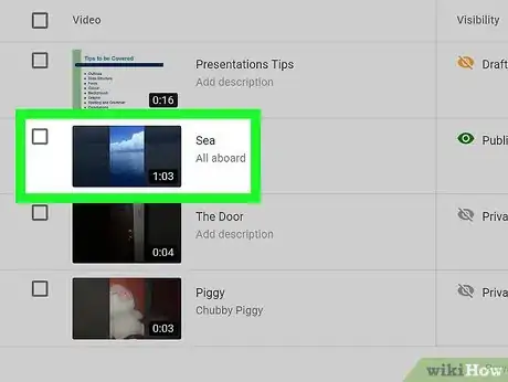 Image titled Check and Manage Your Uploaded Videos on YouTube Step 10