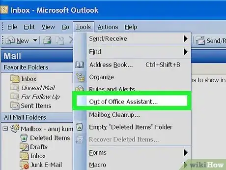 Image titled Turn On or Off the Out of Office Assistant in Microsoft Outlook Step 19