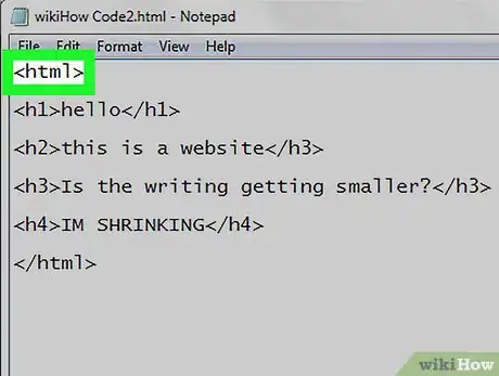 Image titled Save a Text Document as an HTML File Step 2