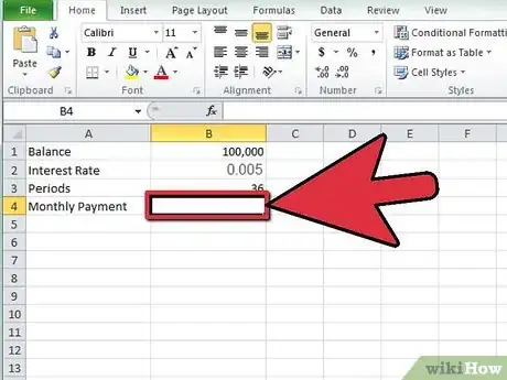 Image titled Calculate a Monthly Payment in Excel Step 5