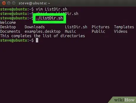 Image titled Write a Shell Script Using Bash Shell in Ubuntu Step 8