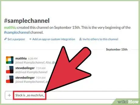 Image titled Format Messages on Slack Step 2