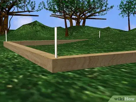 Image titled Build a Small Pad With Landscape Timbers Step 3