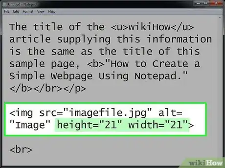 Image titled Set Image Width and Height Using HTML Step 3