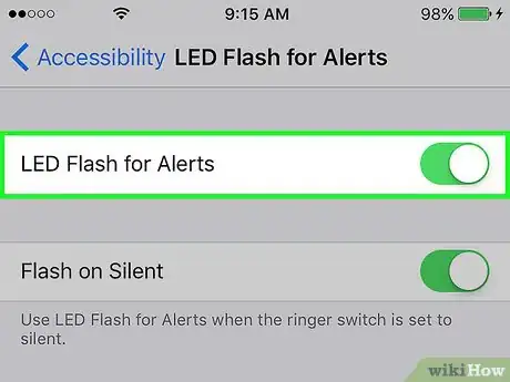 Image titled Make iPhone Flash when Receiving a Text Step 9