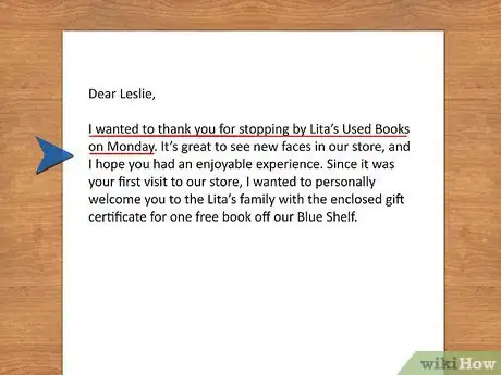 Image titled Write a Customer Appreciation Letter Step 2