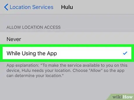 Image titled Enable Location on Hulu on iPhone or iPad Step 5