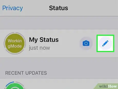 Image titled Change Your Status on WhatsApp Step 8
