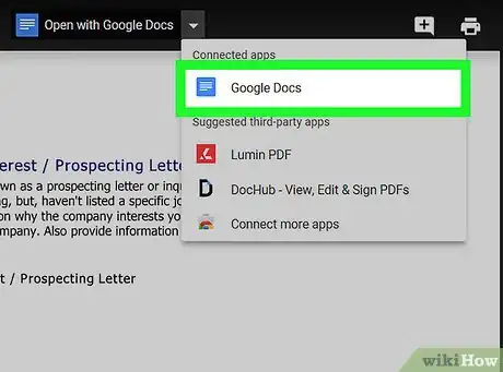 Image titled Make PDFs Editable With Google Docs Step 9