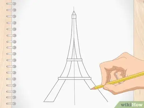 Image titled Draw the Eiffel Tower Step 6