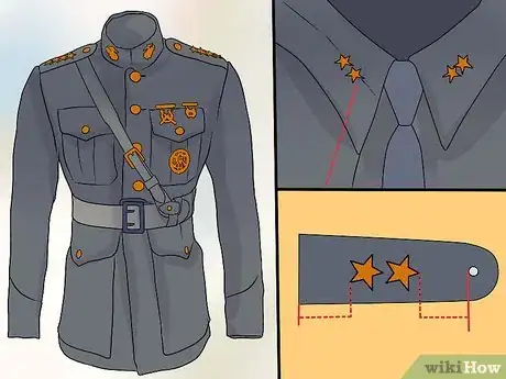 Image titled Properly Align Rank Insignia on Marine Uniforms Step 10