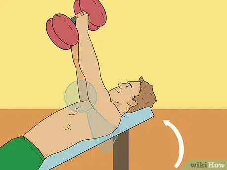 Image titled Dumbbell Press Step 14