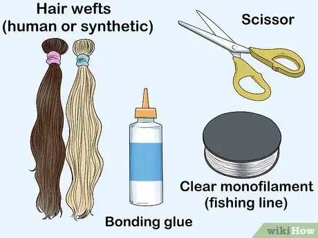 Image titled Make Hair Extensions Step 1