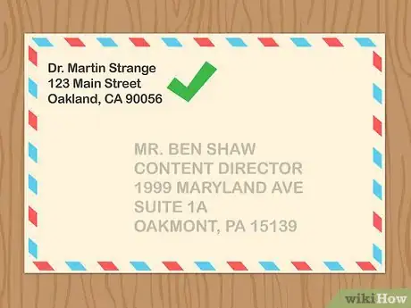 Image titled Address Christmas Card Envelopes Step 3