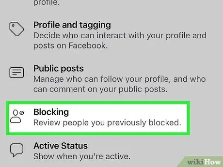 Image titled Block People on Facebook Step 5
